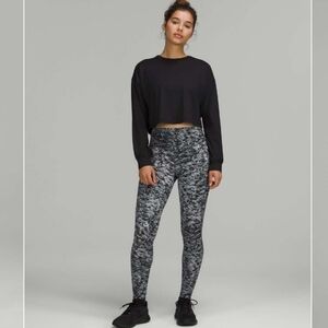 Lululemon Base Pace High-Rise Tight 28" Estuary Grey Multi Size 12 NWOT